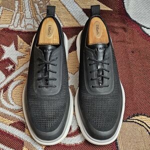 Cole Haan Mens Shoes Size 8 Zerogrand Omni Lace Up Black Knit Sneakers C34657